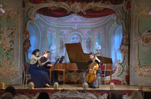 Festival Baroko 2025: Josef Kohout (1734–1777), Klavírní tria, 4. června 2025, Vlastivědné muzeum v Olomouci, sál Václava III. – Trio Unitas (foto Ivo Zatloukal)