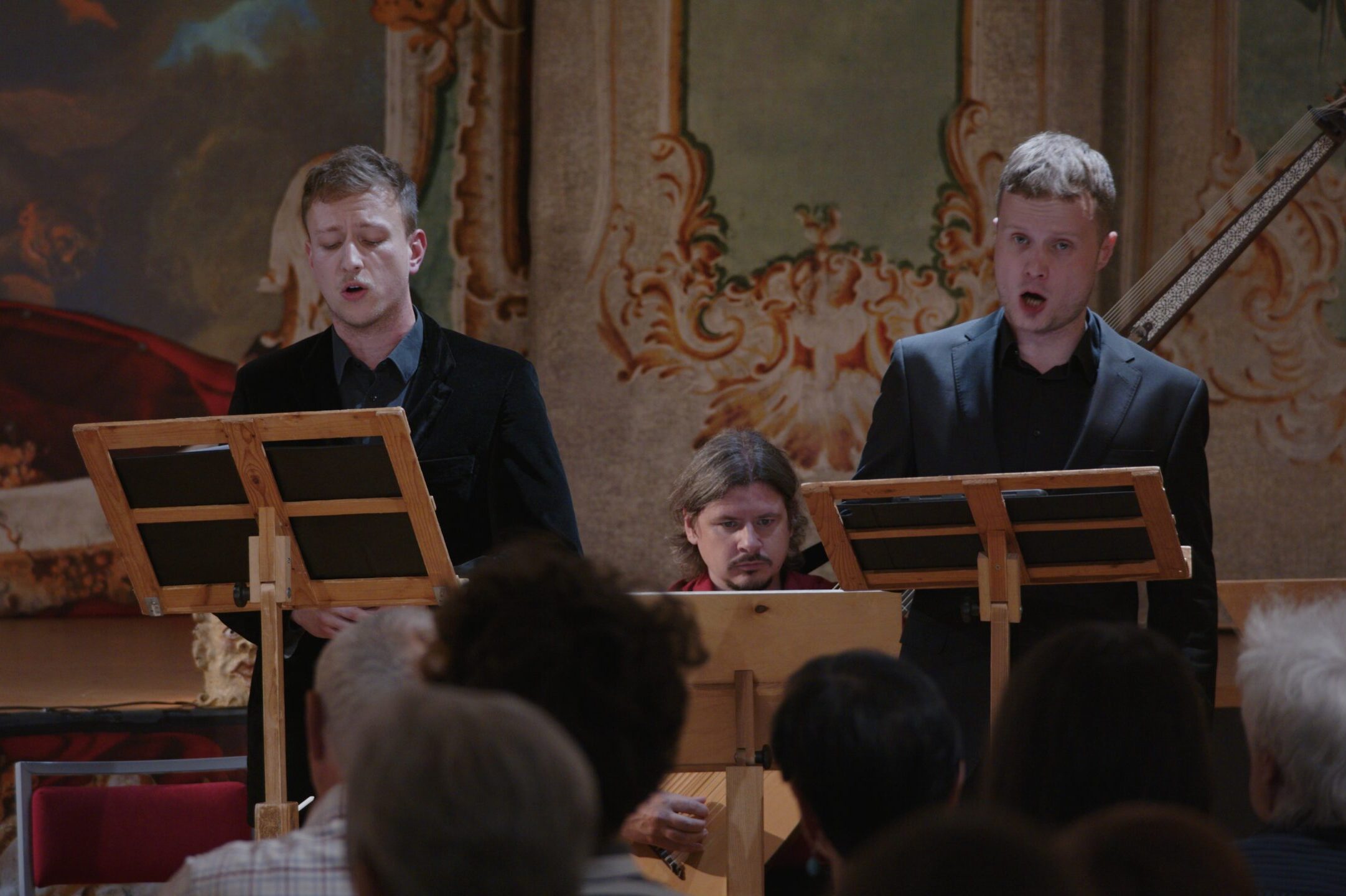 Baroko 2025, Tomáš Norbert Koutník (1698–1773): Ave mundi, 2. června 2025 – Ondřej Benek, Michal Marhold, Ensemble Damian (foto Ivo Zatloukal)