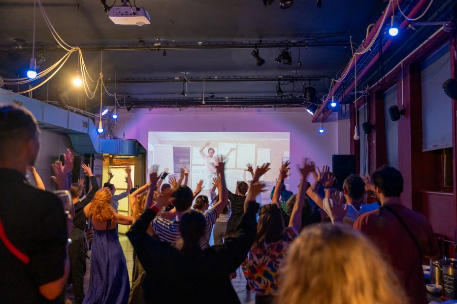 Taneční karaoke s Andrejem Štepitou (foto Juraj Žilinčár, Slovenská tanečná platforma 2025)