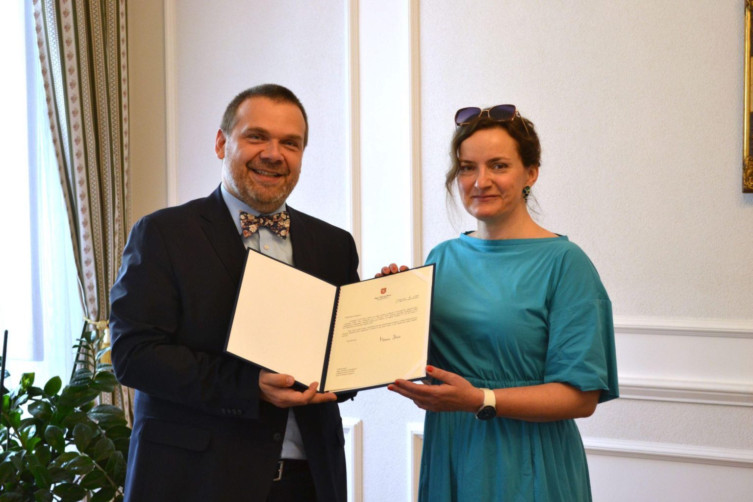 Martin Baxa a Kateřina Churtajeva (zdroj Ministerstvo kultury České republiky)