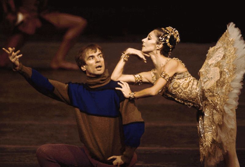 Florence Clerc s Rudolfem Nurejevem (foto archiv Bubeníček Ballet Masterclasses)