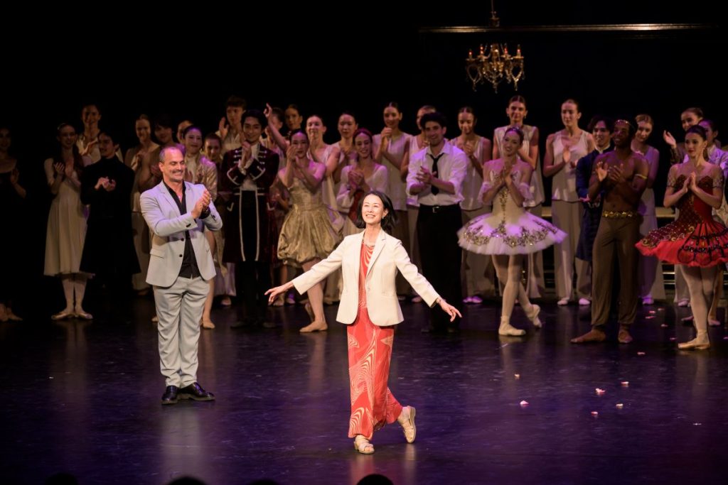 Paní Etsuko Adachi Ichikawa po představení (foto Serghei Gherciu)