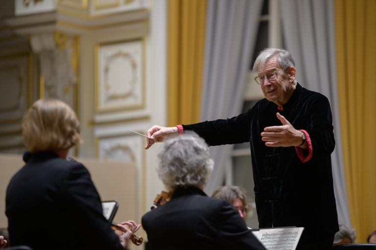 Sir John Eliot Gardiner, 20. září 2025, Koncertní síň Slovenské filharmonie, Bratislava (zdroj Slovenská filharmonie, foto A. Trizuljak)