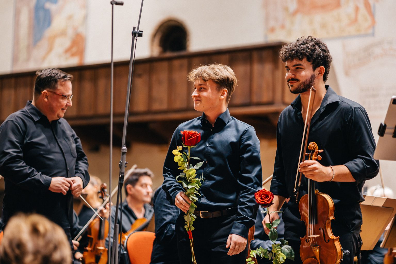 Symfonický orchestr Českého rozhlasu, abonentní koncert, 23. září 2025, Betlémská kaple, Praha – Jan Schulmeister a Daniel Matejča (foto: Matěj Komár)