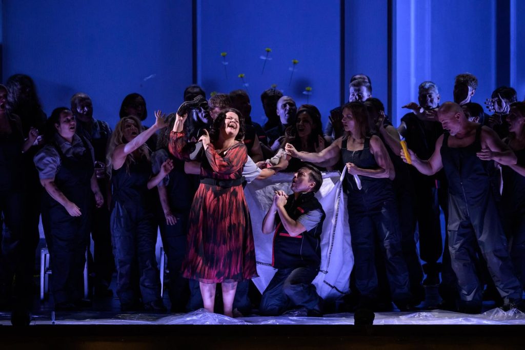 Wolfgang Amadeus Mozart: Idomeneo, Státní opera Praha – Petra Alvarez Šimková, Sbor Státní opery (foto: Serghei Gherciu)
