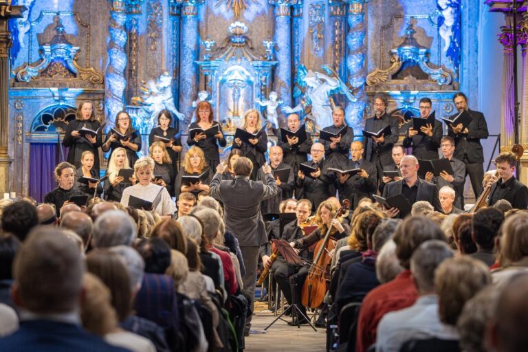 Vivat Händel: Musica Florea, 14. září 2025, Kostel Zvěstování Panny Marie v Šumperku – Veronika Vojířová, Sylva Čmugrová, Čeněk Svoboda, Štěpán Pokorný, Musica Florea, Collegium Floreum (foto Václav Horníček)