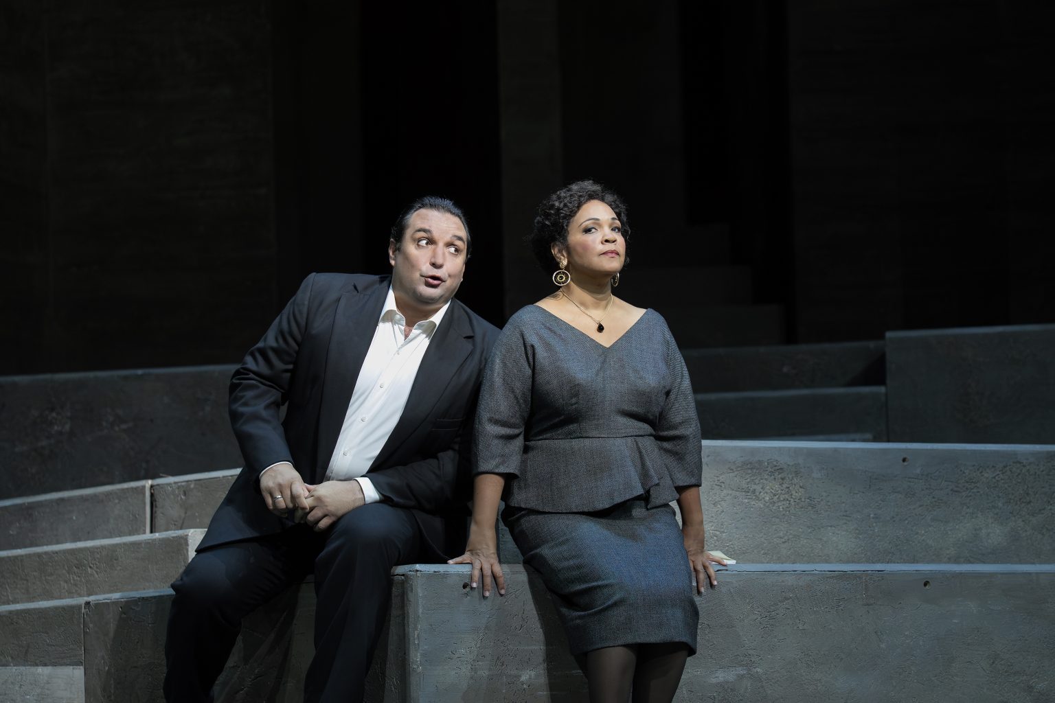 Wolfgang Amadeus Mozart: Don Giovanni, Metrpolitní opera New York – Adam Plachetka a Janai Brugger (foto Ken Howard)