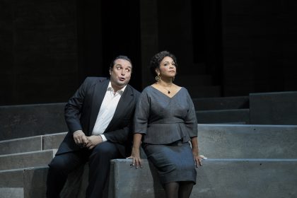 Wolfgang Amadeus Mozart: Don Giovanni, Metrpolitní opera New York – Adam Plachetka a Janai Brugger (foto Ken Howard)