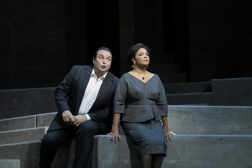 Wolfgang Amadeus Mozart: Don Giovanni, Metrpolitní opera New York – Adam Plachetka a Janai Brugger (foto Ken Howard)