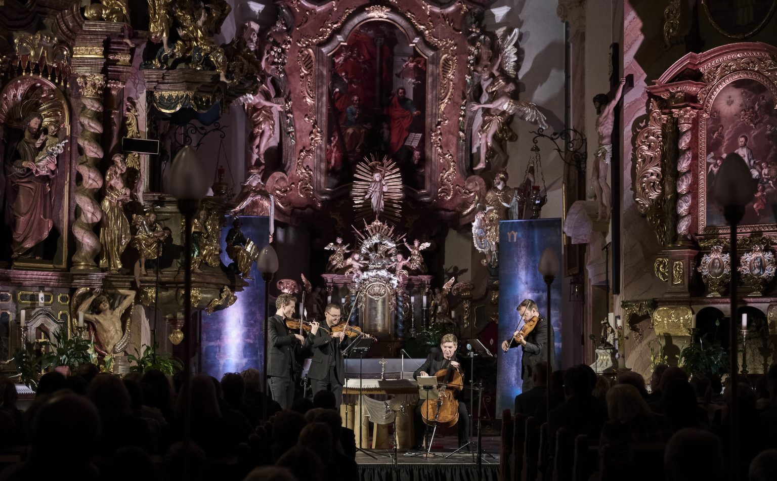 Lípa Musica: Romeo a Julie v Prysku, 30. září 2025, kostel sv. Petra a Pavla, Prysk – Ševčík Academy Quartet (foto Martin Špelda)