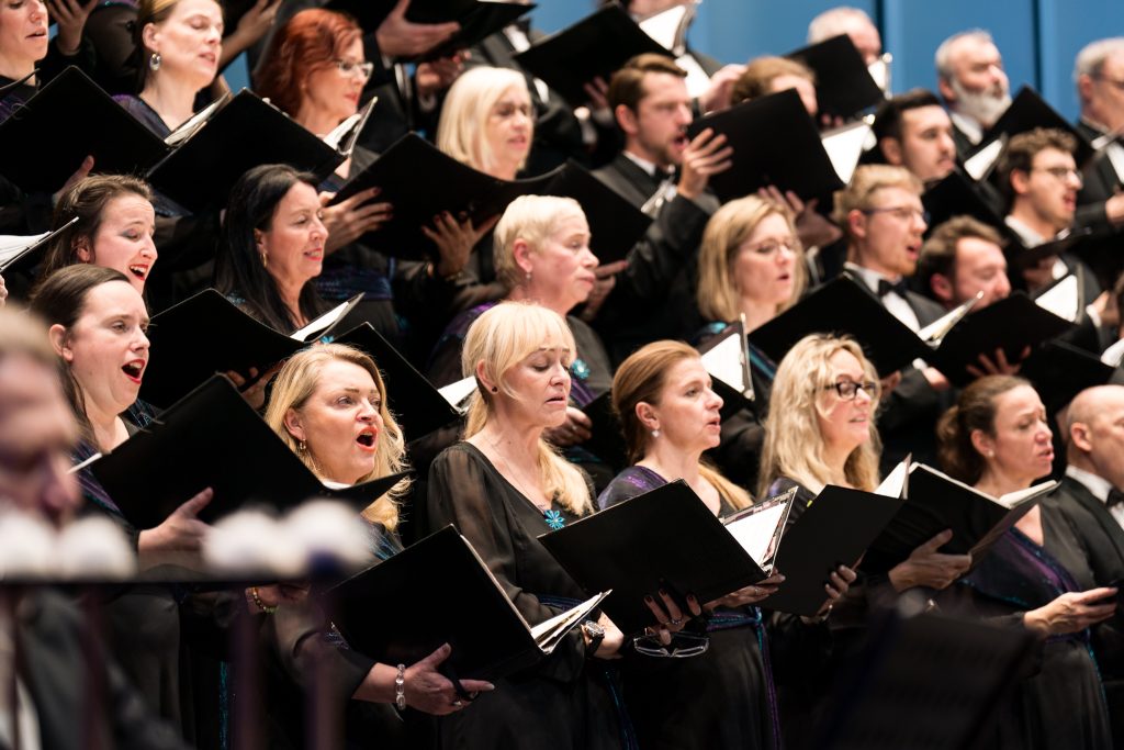 Filharmonie Brno: Stabat mater, 27. listopadu 2025, Janáčkovo divadlo, Brno – Český filharmonický sbor Brno (foto Jan Prokopius)