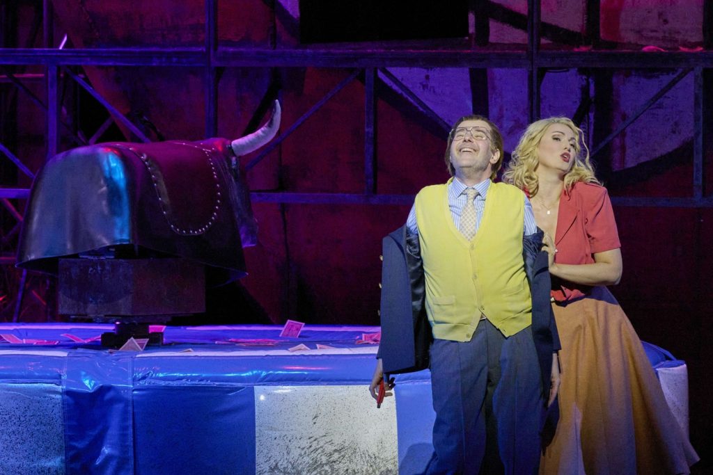 Bedřich Smetana: Die verkaufte Braut (Prodaná nevěsta), 28. září 2025, Wiener Staatsoper – Michael Laurenz a Slávka Zámečníková (foto Michael Poehn)