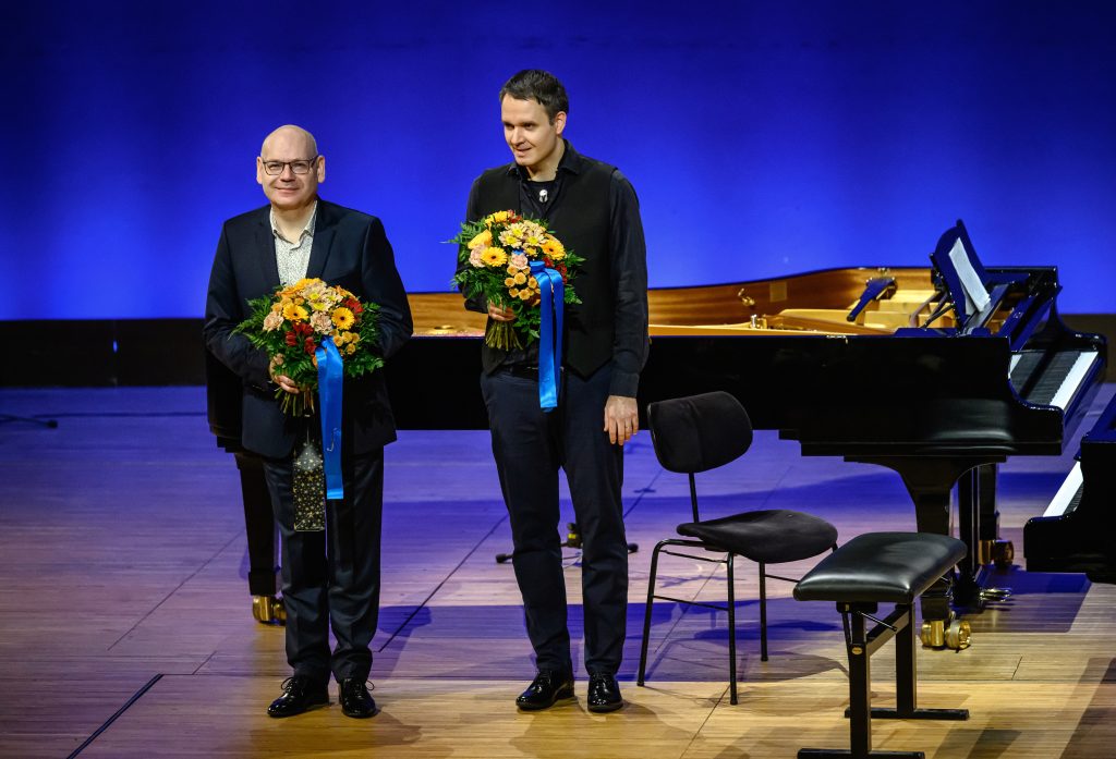 Klavírní festival Rudolfa Firkušného Karel Košárek & Jiří Levíček 12. listopadu 2025, Dvořákova síň, Rudolfinum, Praha – Karel Košárek a Jiří Levíček (foto Petra Hajská)