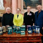 Křest souborné edice korespondence Bohuslava Martinů, 12. listopadu 2025, Kaple Božího Těla v Uměleckém centru Univerzity Palackého v Olomouci – Vít Zouhar, Gabriela Žatková, Gabriela Coufalová a Jaromír Synek (zdroj Blanka Hrubá)