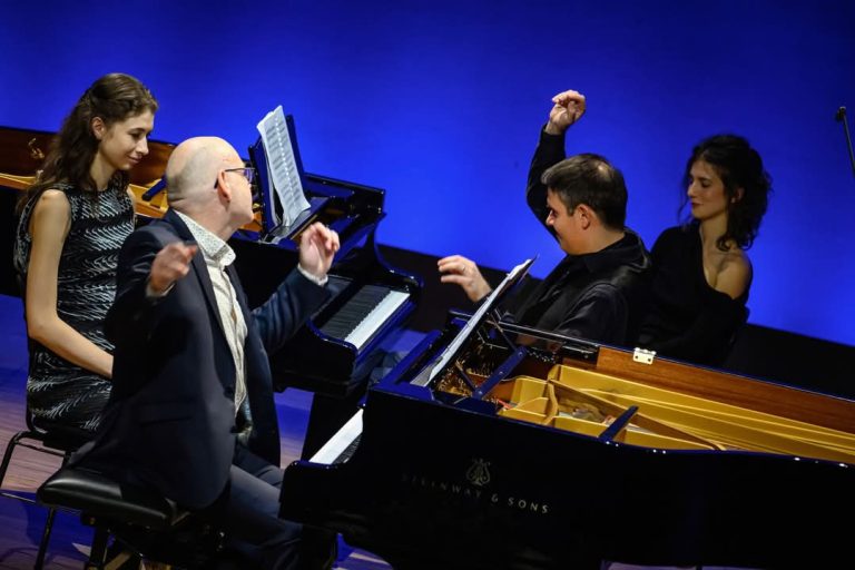 Klavírní festival Rudolfa Firkušného Karel Košárek & Jiří Levíček 12. listopadu 2025, Dvořákova síň, Rudolfinum, Praha – Karel Košárek a Jiří Levíček (foto Petra Hajská)