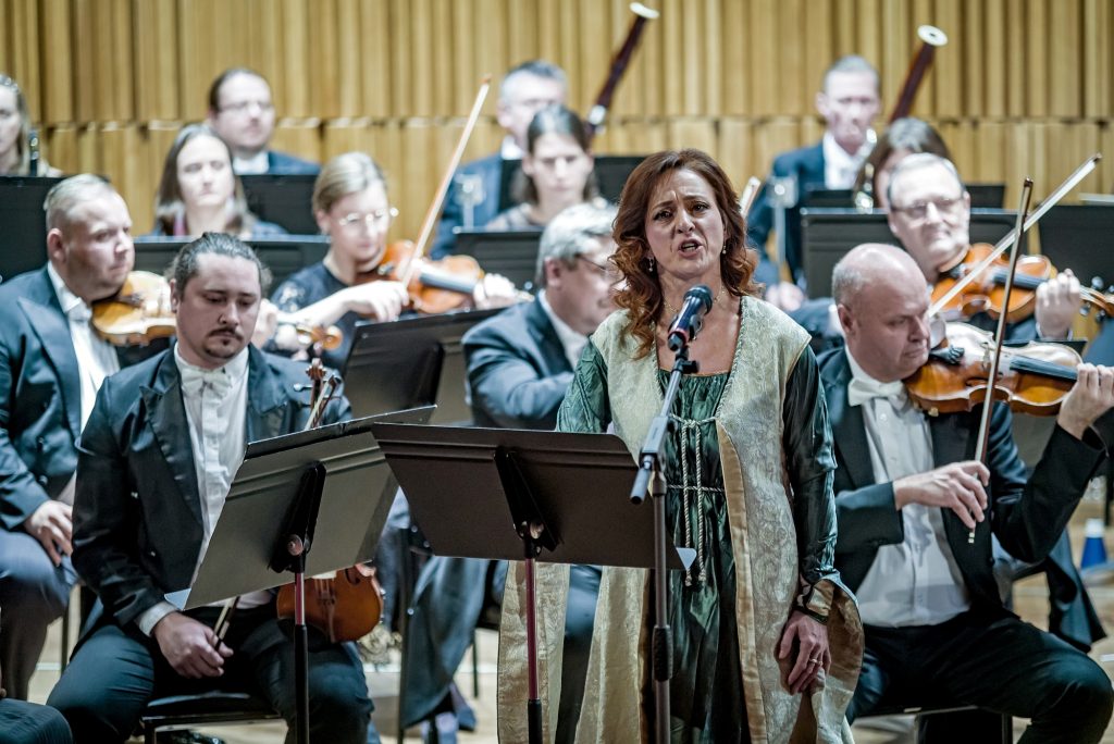 Závěrečný večer Melodramfestu 2025: Dita Hořínková, Severočeská filharmonie Teplice, 14. prosince, sál Pražské konzervatoře (foto Martin Myslivec)