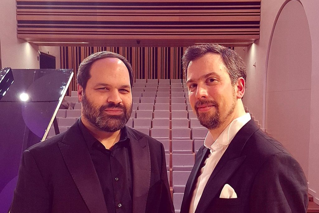 Jan Bartoš, Marek Šedivý, 21 ledna 2026, kostel sv. Anny, České Budějovice (zdroj Marek Šedivý, foto Marcela Pýchová)