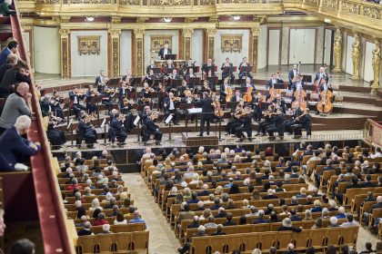 Moravská filharmonie Olomouc, Zlatý sál, Musikverein, Vídeň, 2026 (zdroj Moravská filharmonie Olomouc, foto Filip Jančo)