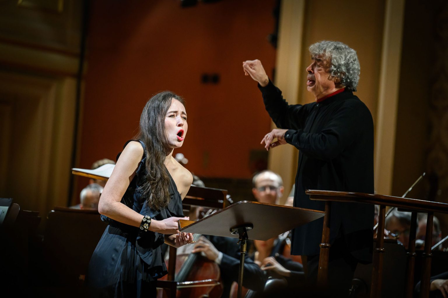 Fleur Barron, Semjon Byčkov, 18. února 2026, Rudolfinum, Dvořákova síň, Praha (zdroj Česká filharmonie)