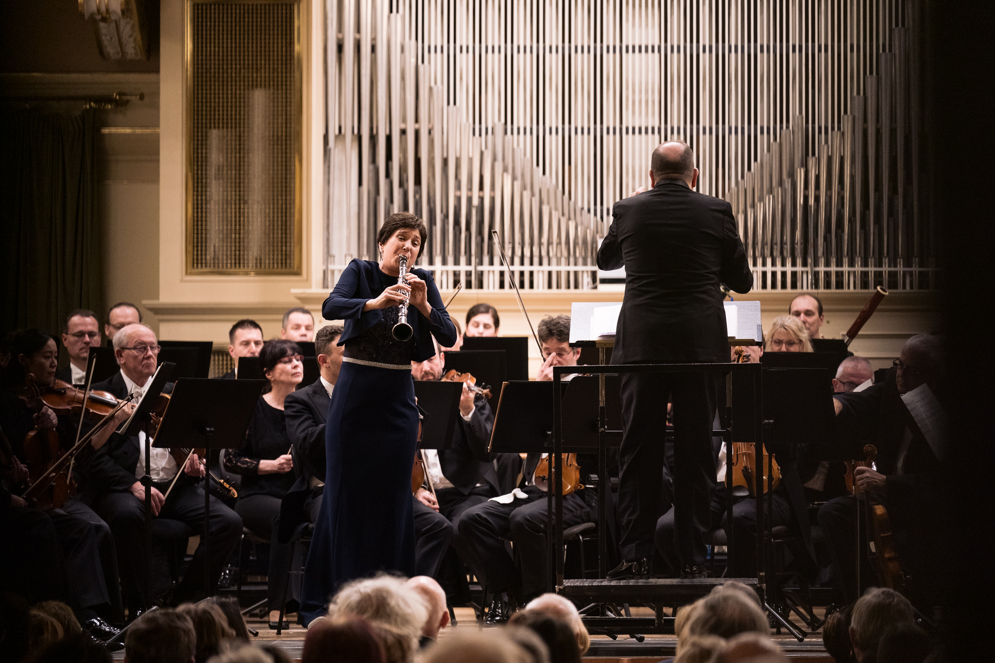 Trojhvězdí německého romantismu, 5. února 2026, Besední dům v Brně –⁠⁠⁠⁠⁠⁠ Sharon Kam, Ivor Bolton, Filharmonie Brno (foto Jan Prokopius)