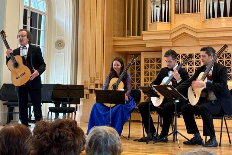 Český spolek pro komorní hudbu: Pražské kytarové kvarteto, 7. února 2026, sál Martinů, HAMU (zdroj Pražské kytarové kvarteto)