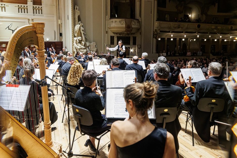 Alevtina Ioffe a Symfonický orchestr Českého rozhlasu (foto Michal Fanta)