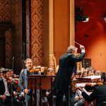 Jonathan Nott a Christian Tetzlaff, 23. února 2026, Rudolfinum – Christian Tetzlaff, Jonathan Nott, Symfonický orchestr Českého rozhlasu (foto Matěj Komár)
