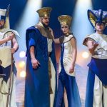 Gioacchino Rossini: MOJŽÍŠ A FARAON aneb Přechod Rudého moře – Petr Urbánek, Miloš Horák, Magdaléna Rovenská, Vít Šantora (foto Martin Popelář)