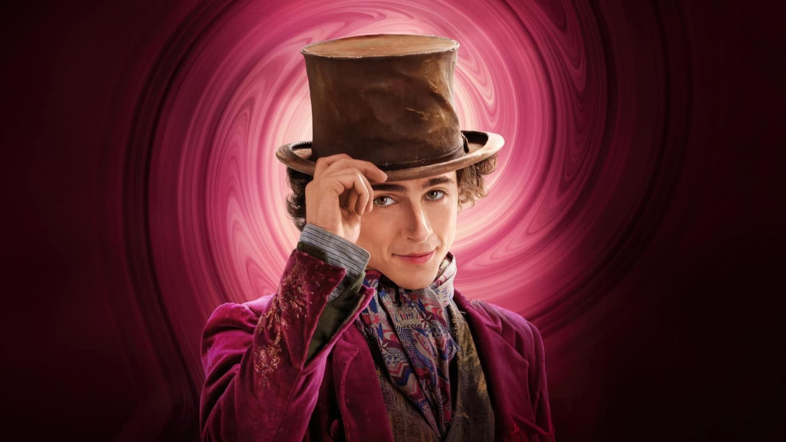 Timothée Chalamet coby Willy Wonka (zdroj Kino Radotín)
