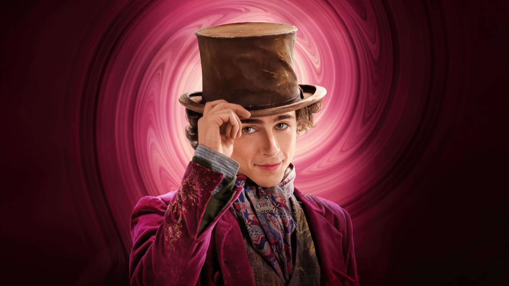 Timothée Chalamet coby Willy Wonka (zdroj Kino Radotín)