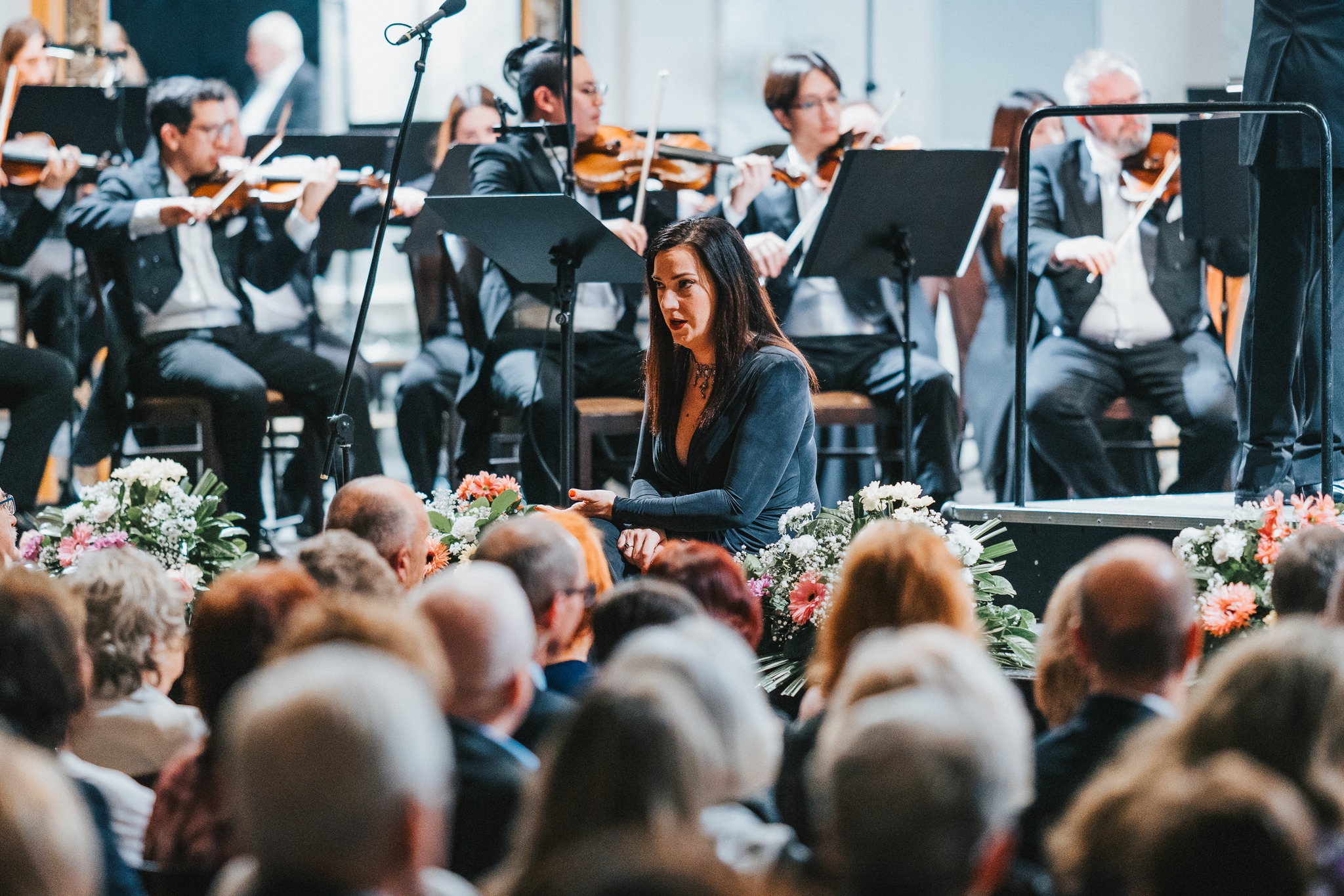 Smetanovské dny: Rossini Gala & Marina Viotti, 26. února 2026, Měšťanská beseda, Plzeň – Marina Viotti a Plzeňská filharmonie (foto Jan Růžička)