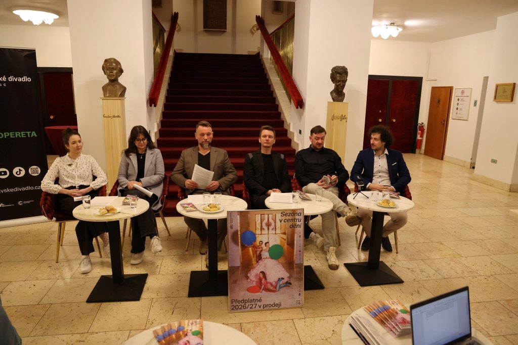 Tisková konference k sezoně 2026/2027 (zdroj Moravské divadlo Olomouc)