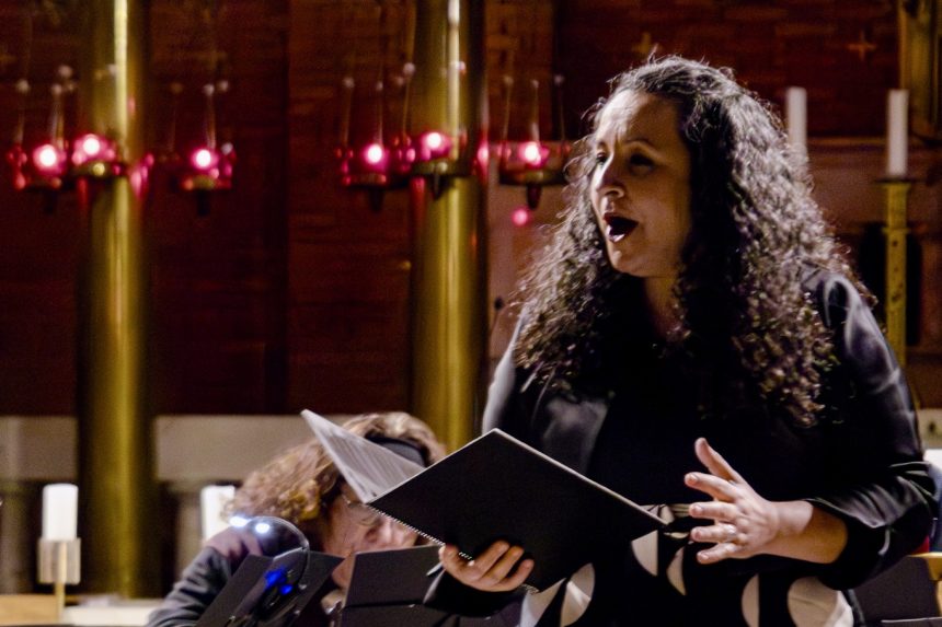 Musica Florea: Stabat mater,17. března 2026, Kostel Nejsvětějšího srdce Páně, Praha – Beatriz Lafont Murcia (foto Šimon Eben)