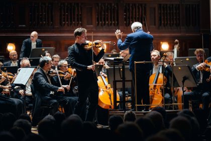 Josef Špaček, Leonard Slatkin, 15. dubna 2026, Obecní dům, Praha (foto Petr Chodura)