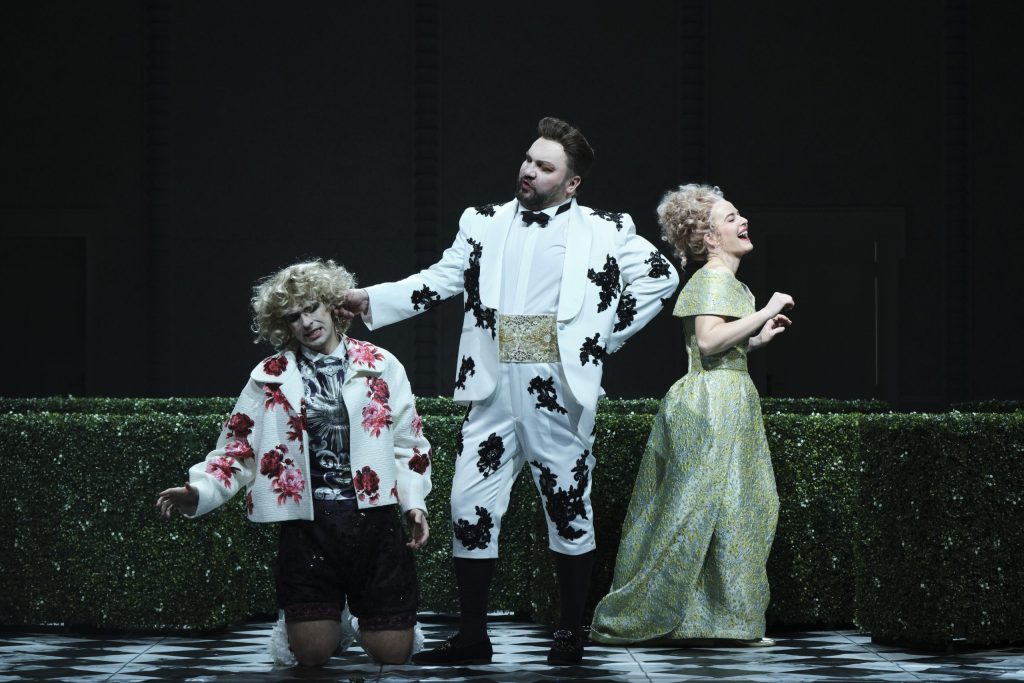 Georg Friedrich Händel: Agrippina – Vojtěch Pelka, Wojtek Gierlach, Doubravka Novotná, Národní divadlo Brno, 2026 (zdroj Národní divadlo Brno)