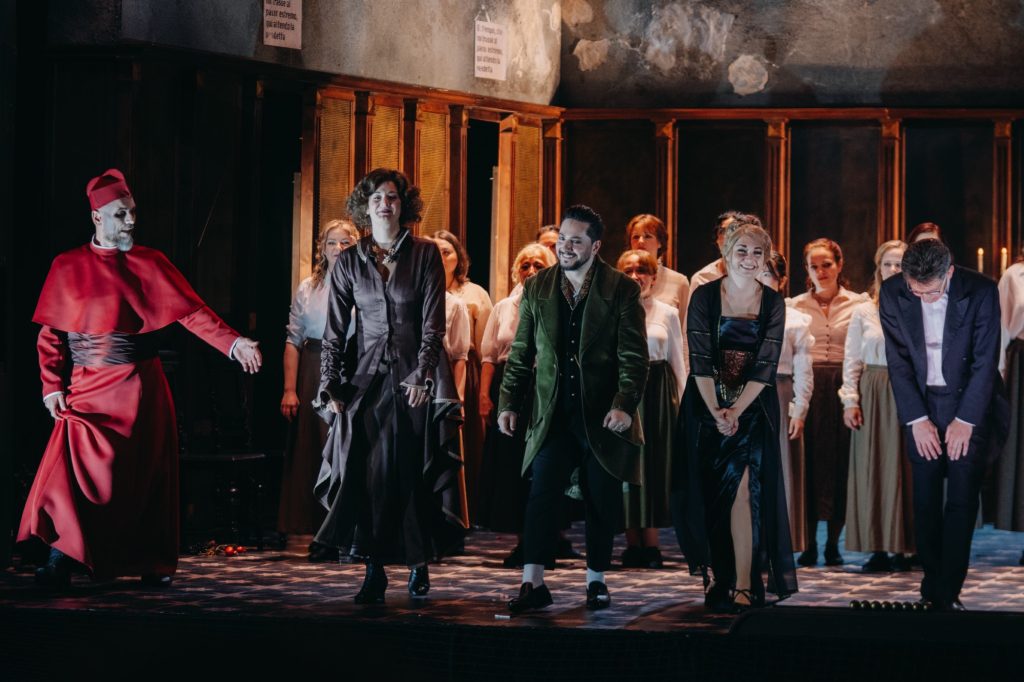 Wolfgang Amadeus Mozart: Don Giovanni – Jiří Přibyl, Radoslava Müller, Raman Hasymau, Barbora Perná, Petr Šumník, Moravské divadlo Olomouc 2026 (zdroj Moravské divadlo Olomouc)