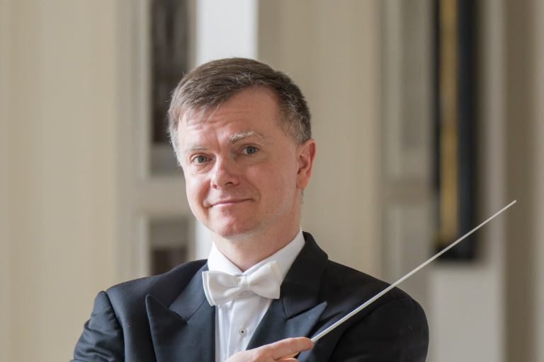 Mrek Štryncl, umělecký šéf orchestru Musica Florea (foto Radek Matoušek)