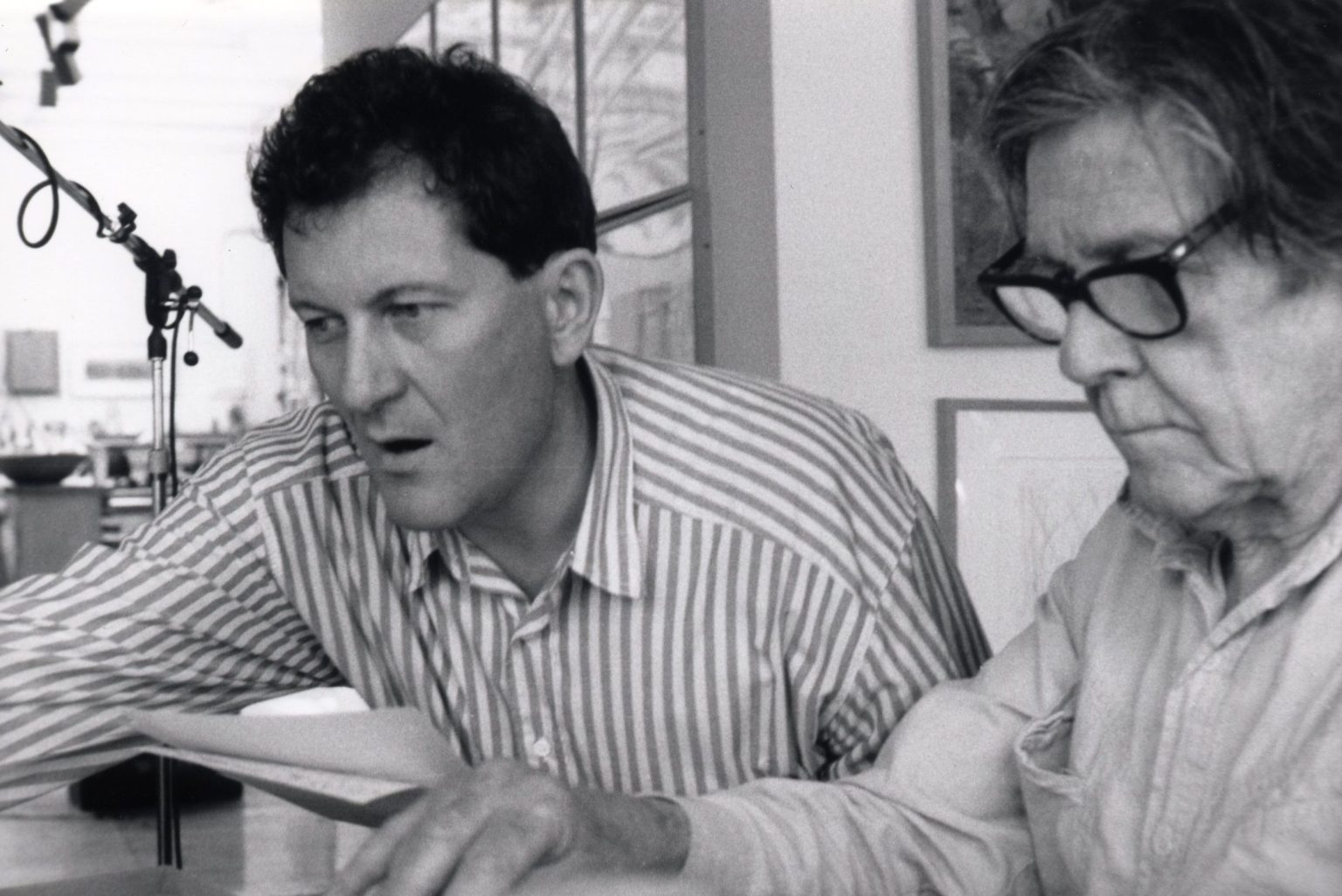 Petr Kotík a John Cage v roce 1979 (zdroj Petr Kotík)