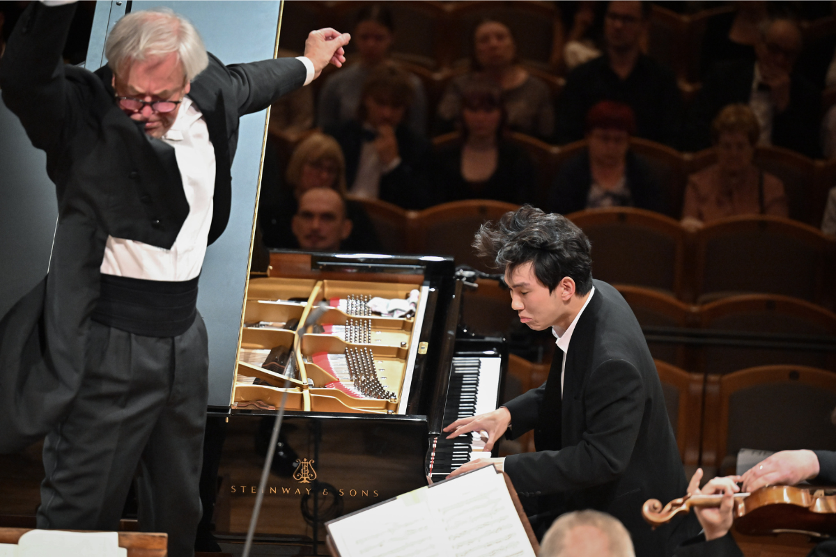 Pražské jaro 2026: Finále soutěže: klavír, 14. května 2026, Rudolfinum – Dvořákova síň, Praha – Sehyeok Son a Petr Altrichter (foto Petra Hajská)