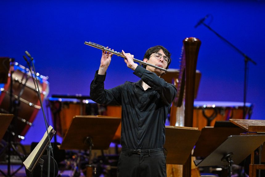 Pražské jaro 2026: Finále soutěže: flétna, 13. května 2026, Rudolfinum – Dvořákova síň, Praha – Maël Metzger (foto Jan Kantor)