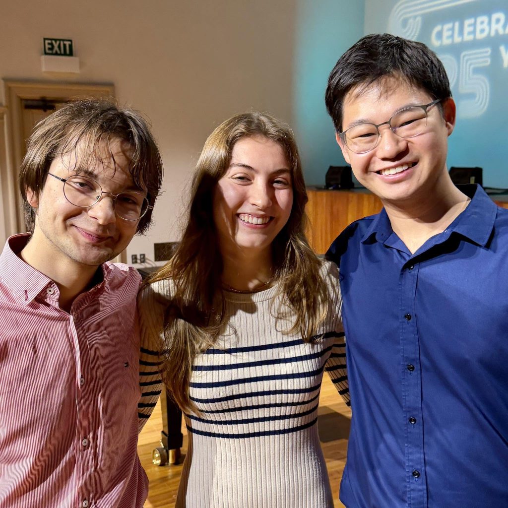 Jakow Pavlenko, Beatrice Colombis, Tianyou Ma (zdroj Michael Hill International Violin Competition)