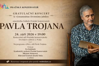 Pozvánka na Gratulační koncert Pavla Trojana