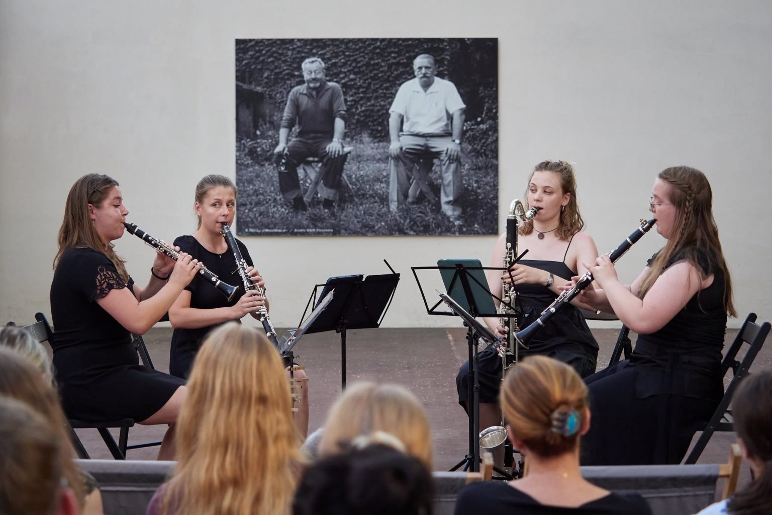 Zahajovací koncert 15. ročníku Pražských klarinetových dní, 27. června 2026, Werichova vila, Praha – BRAVE kvartet (zdroj Pražské klarinetové dny)