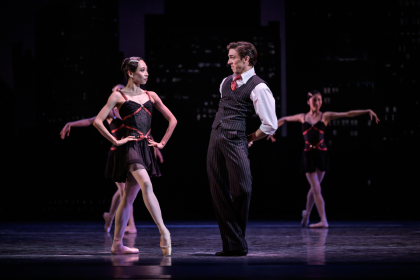 George Balanchine © The George Balanchine Trust: Who Cares?, Balet Národního divadla, Státní opera, Praha – Natsuki Nishiyama a Erivan Garioli (foto Serghei Gherciu)