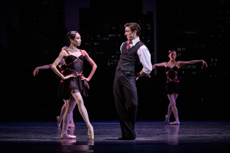 George Balanchine © The George Balanchine Trust: Who Cares?, Balet Národního divadla, Státní opera, Praha – Natsuki Nishiyama a Erivan Garioli (foto Serghei Gherciu)