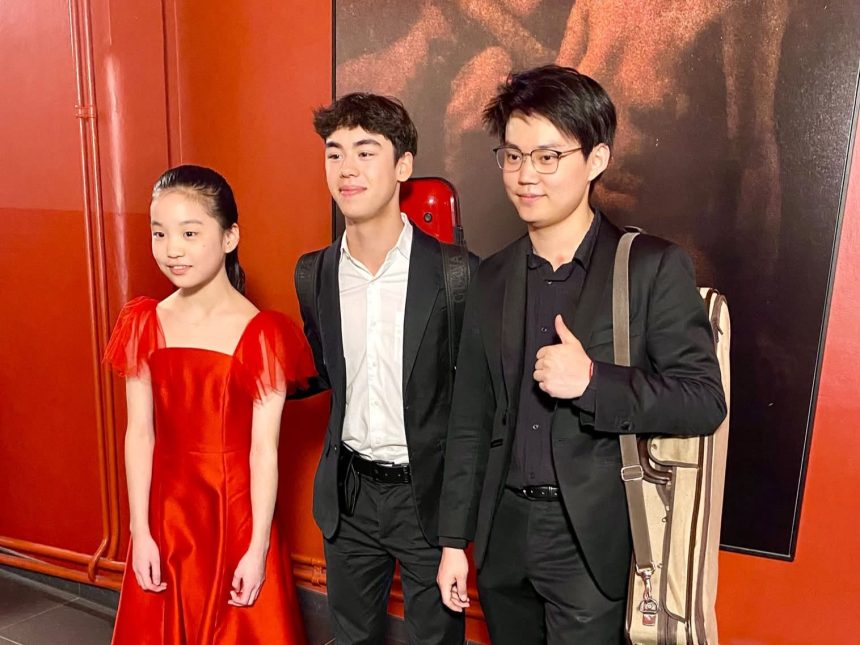 Jeongin Seo, Kai Gergov, Yige Chen (zdroj Kreutzer International Music Competition)