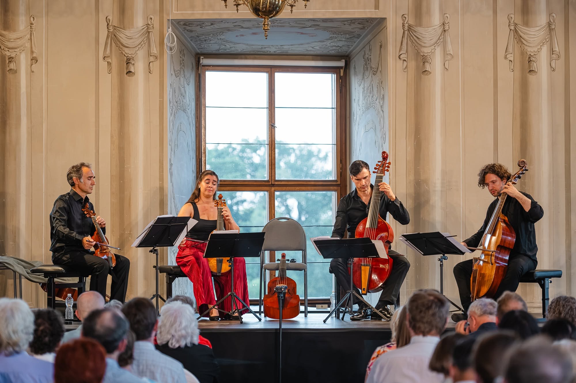Letní slavnosti staré hudby: Phantasy, 30 července 2026, Lobkowiczký palác, Praha – Vittorio Ghielmi Viol Quartet (foto Jan Kantor)