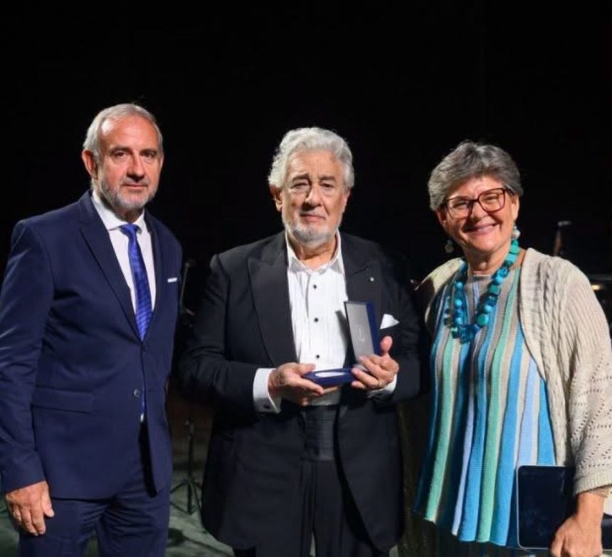 Hermann Parzinger, Plácido Domingo, Sneška Quaedvlieg-Mihailović (zdroj Europa Nostra, foto Giorgio Andreuccetti)