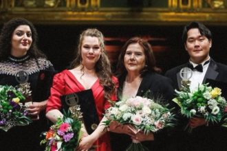 Arpi Sinanyan, Valentina Pravdina, Éva Marton, Seokjun Kim (zdroj TACT Artists Management, foto Mudra László)