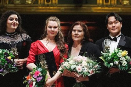 Arpi Sinanyan, Valentina Pravdina, Éva Marton, Seokjun Kim (zdroj TACT Artists Management, foto Mudra László)